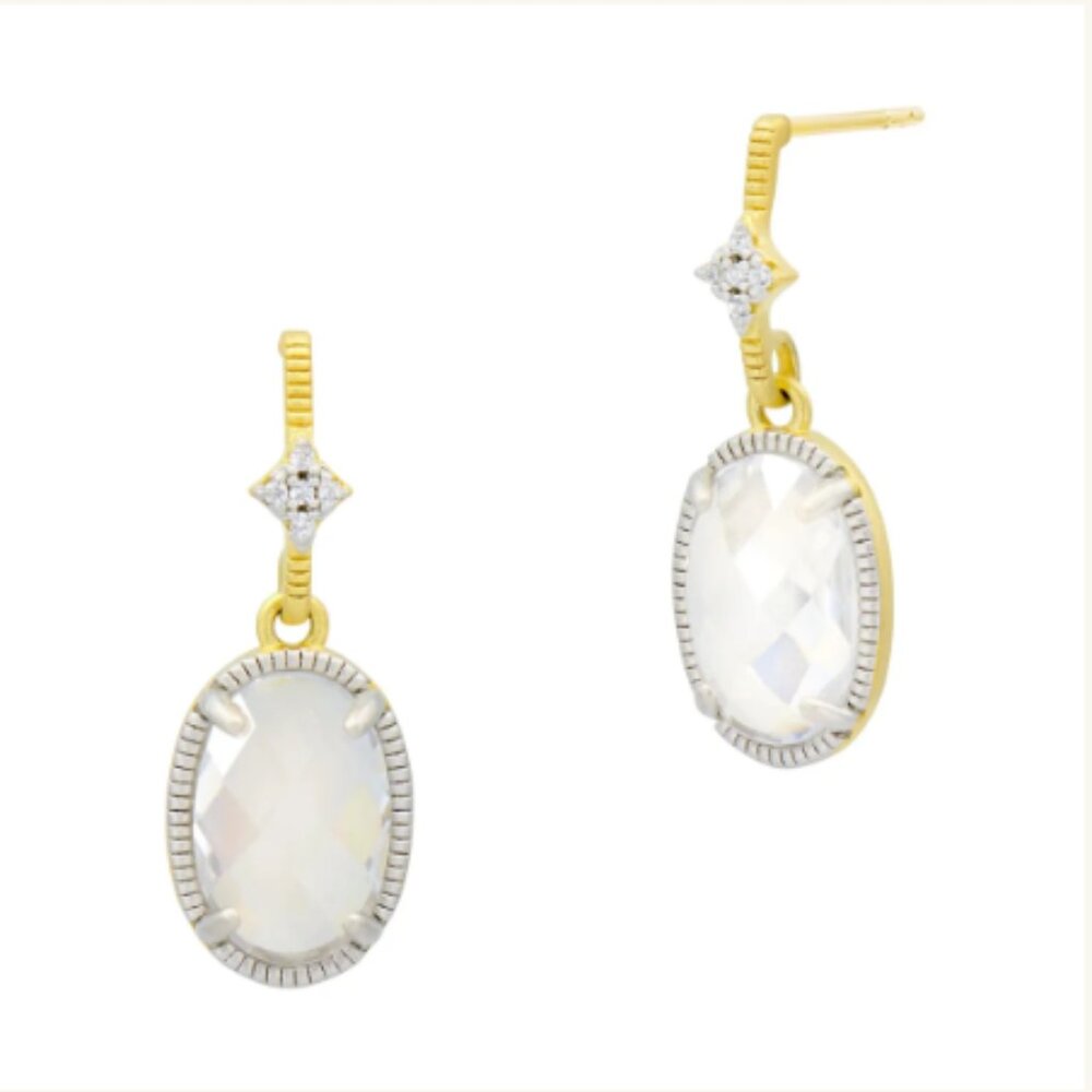 Freida Rothman Signature Oh So Gorgeous Dangle Earring in Sterling Silver - NEW